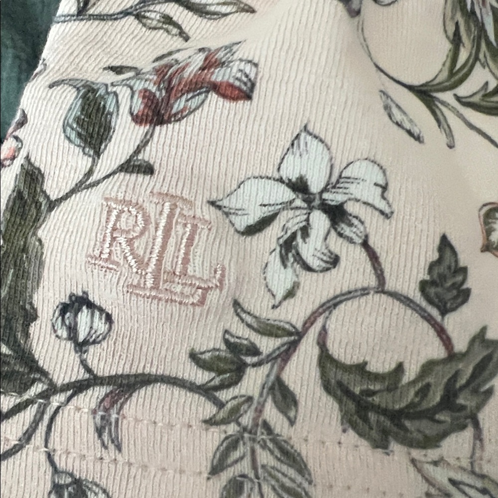 Lauren Ralph Lauren LRL Floral Stretch Cotton Boatneck Tee 2X plus size - Picture 11 of 11